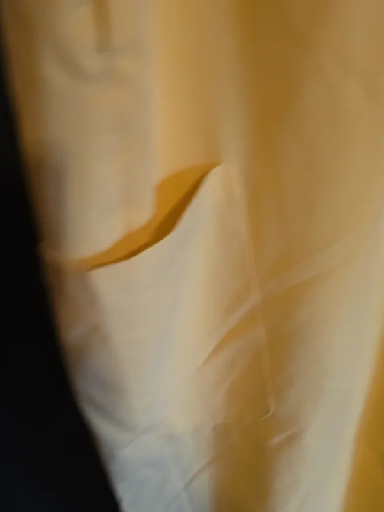 Yellow Drawstring Women's Scrub Pants - Picture 3 of 6